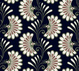 Fototapeta na wymiar Traditional seamless Asian pattern design