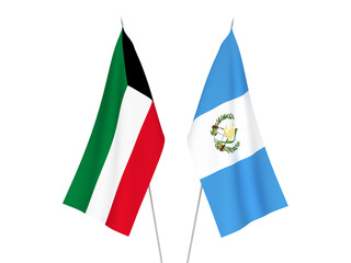 Kuwait and Republic of Guatemala flags