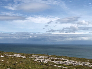 clouds over the sea