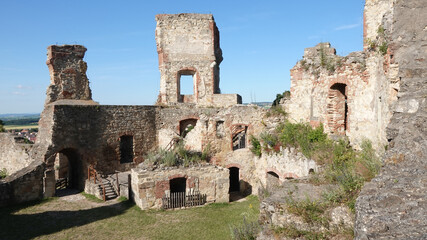 Fototapeta na wymiar Ruin of boskovice castle in the czech republic 9