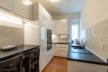 Kitchen interior with the appliances