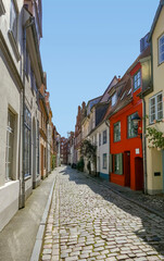 Historic alley in Luebeck