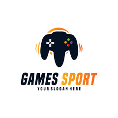 Game Store Logo Template Design Vector
