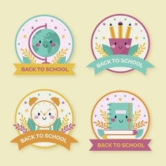 Flat Back School Labels Collection