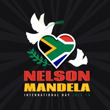 Flat Nelson Mandela International Day Illustration_2