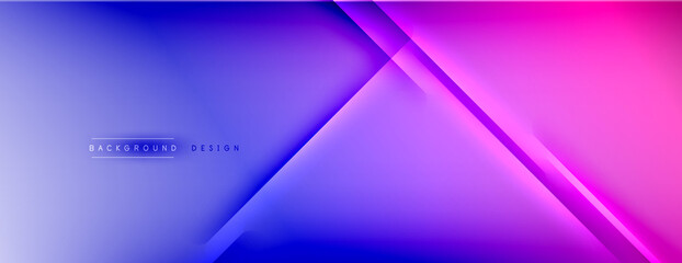 Abstract background - lines composition created with lights and shadows. Technology or business digital template. Trendy simple fluid color gradient abstract background with dynamic