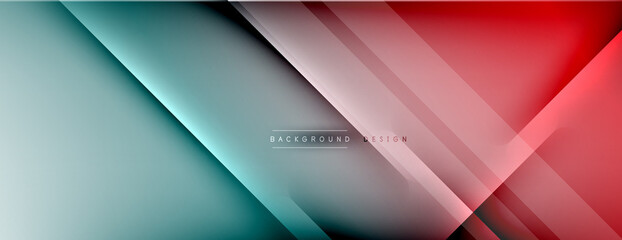 Abstract background - lines composition created with lights and shadows. Technology or business digital template. Trendy simple fluid color gradient abstract background with dynamic