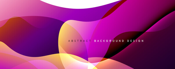 Trendy simple fluid color gradient abstract background with dynamic wave line effect. Vector Illustration For Wallpaper, Banner, Background, Card, Book Illustration, landing page