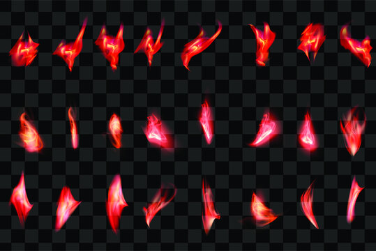 Red effect element design resource hot fire abstract eps vector editable