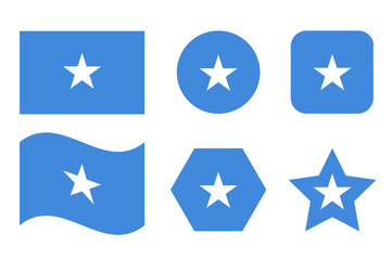 Somalia flag simple illustration for independence day or election