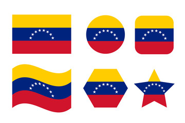 Venezuela flag simple illustration for independence day or election