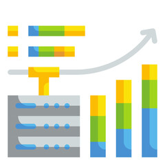 graph flat icon