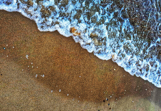 water on the beach