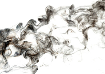 Smoke on a white background.