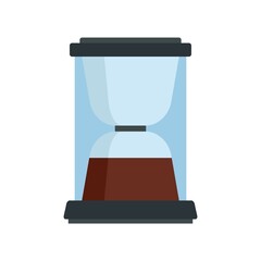 Holder coffee machine icon flat isolated vector