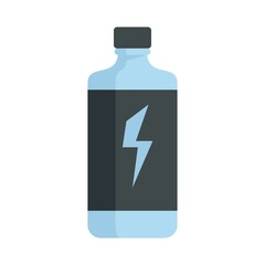 Power energy drink icon flat isolated vector