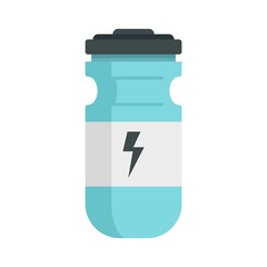 Coffee energy drink icon flat isolated vector