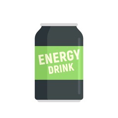 Fresh energy drink icon flat isolated vector
