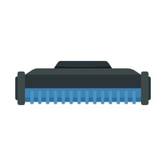 Digital cartridge icon flat isolated vector