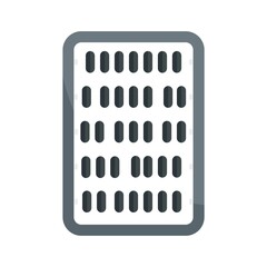 Abacus icon flat isolated vector