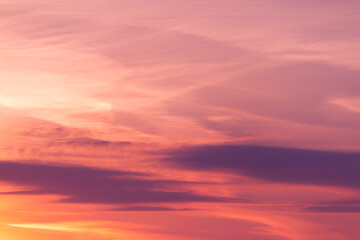 Beautiful Vibrant Sunset Sky