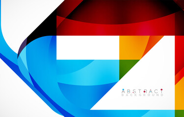 Naklejka premium Minimal background. Abstract square shape with round corners created with wavy forms. Vector Illustration For Wallpaper, Banner, Background, Landing Page