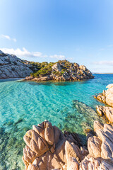 Cala Napoletana, wonderful bay in La Maddalena, Sardinia, Italy