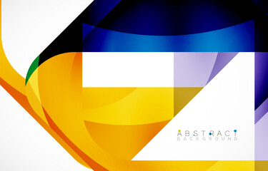 Minimal background. Abstract square shape with round corners created with wavy forms. Vector Illustration For Wallpaper, Banner, Background, Landing Page