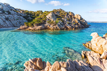 Cala Napoletana, wonderful bay in La Maddalena, Sardinia, Italy