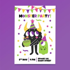 Monster Birthday Invitation Template_3