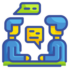 meeting line icon