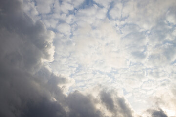 Beautiful clouds on the sky.