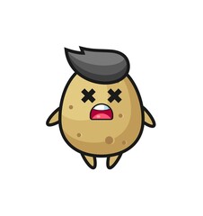 the dead potato mascot character