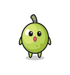 the amazed expression of the olive cartoon
