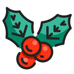 mistletoe line icon