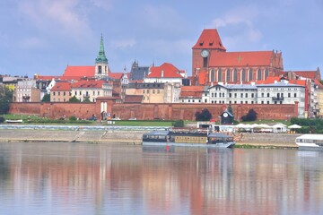 Wisła, Panorama na Toruń, zabytkowa część miasta