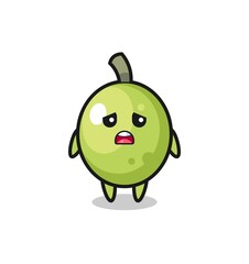 disappointed expression of the olive cartoon