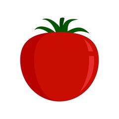 Tomato food icon flat isolated vector