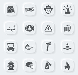 Fire-brigade icon set