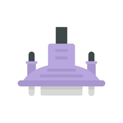 Obraz premium Electrical adapter icon flat isolated vector