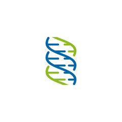 DNA icon logo design template
