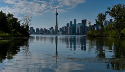 Blick von Ward Island auf Downtown Toronto