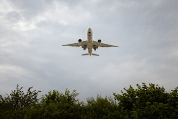 Airline Jet bei der Landung