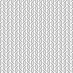 Seamless Art Deco weave pattern geometric background