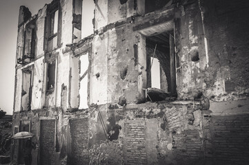Windows in the Dark, Belchite, Spain