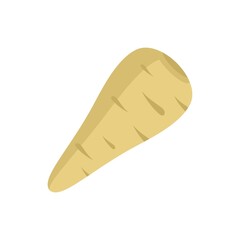 Spice parsnip icon flat isolated vector