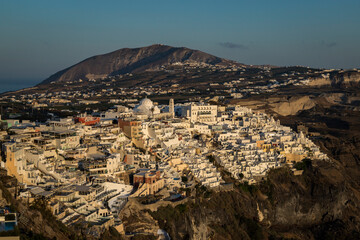 Santorini - officially Thira and classic Greek Thera is an island in the southern Aegean Sea, about...