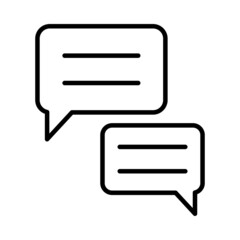 Chat Vector Line Icon Design