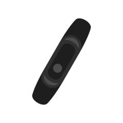 Sport activity bracelet icon flat isolated vector
