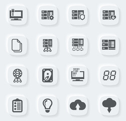 Server icon set